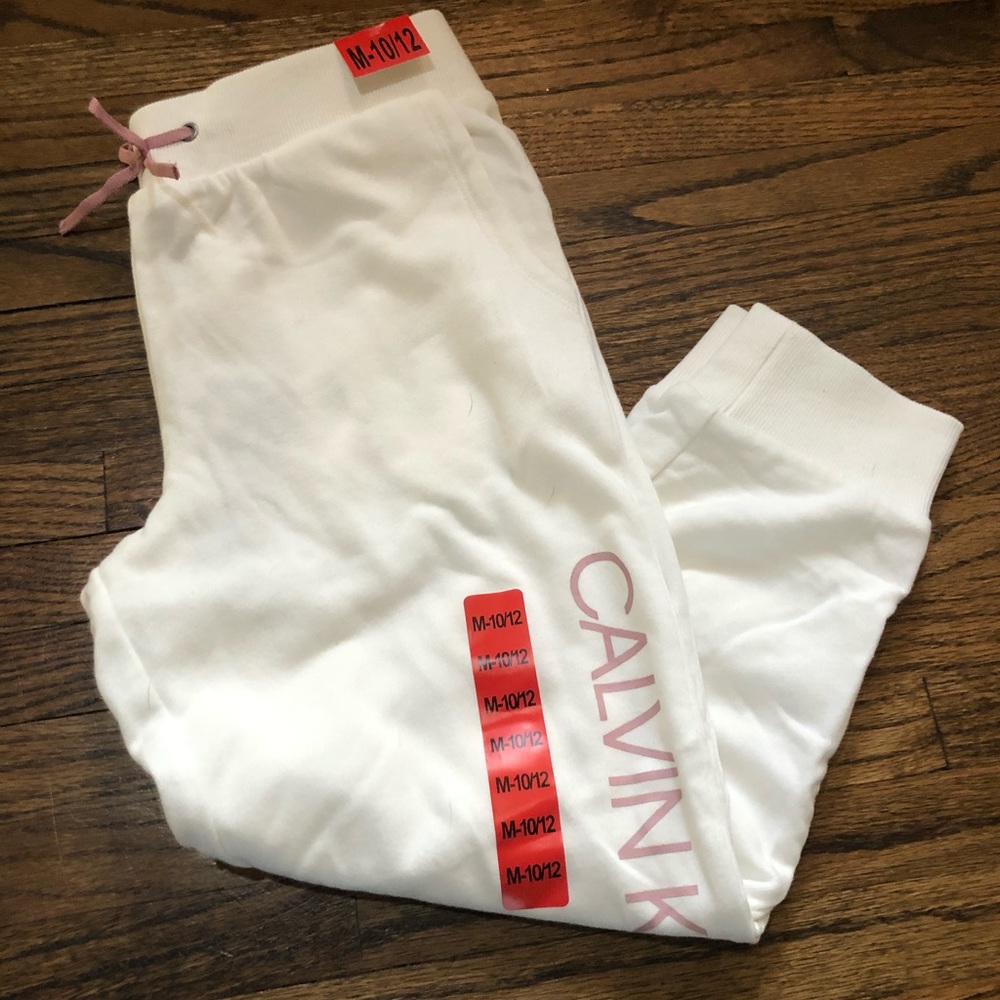 Calvin Klein Kid Joggers - Whipped Cream/Pink